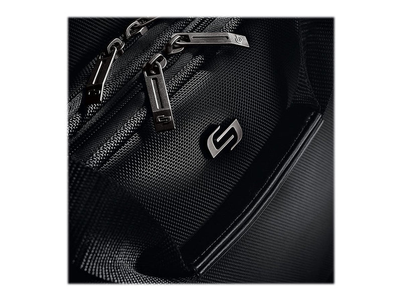 Solo New York Midtown Bryant 17.3" Polyester Rolling Laptop Bag, Black (PT136-4)
