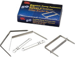 Officemate Premium Self-Adhesive Prong Fastener, 2" Capacity, Silver, 50/Pack (OIC99711)
