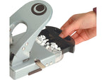 Officemate Deluxe 2-Hole Punch, 50 Sheet Capacity, Gray/Blue (90101)