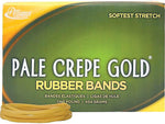 Alliance Pale Crepe Gold Multi-Purpose #33 Rubber Bands, 3-1/2" x 1/8", Golden Crepe, 970/Box (20335)