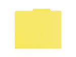 Smead 50% Recycled Card Stock Heavy Duty Classification Folders, 2" Expansion, Letter Size, 2 Dividers, Yellow, 10/Box (14004)