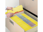 Smead 50% Recycled Card Stock Heavy Duty Classification Folders, 2" Expansion, Letter Size, 2 Dividers, Yellow, 10/Box (14004)