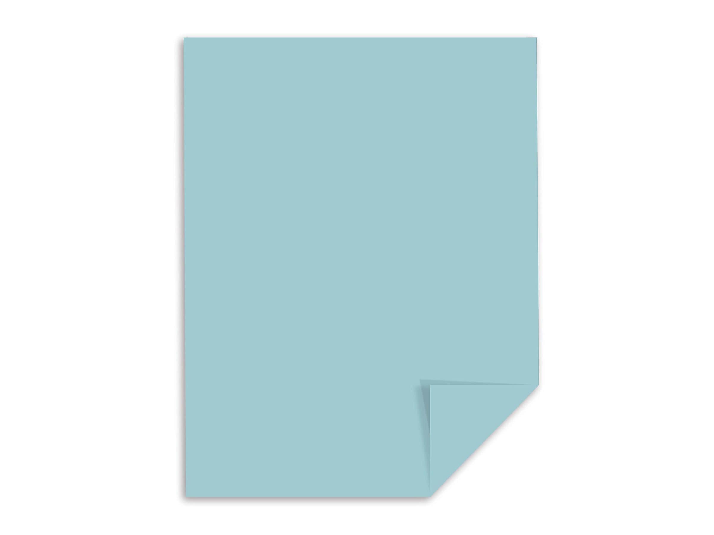Exact 110 lb. Cardstock Paper, 8.5" x 11", Blue, 250 Sheets/Pack (49521)