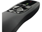 Logitech R400 Presenter w/Laser Pointer, Black (910-001354)