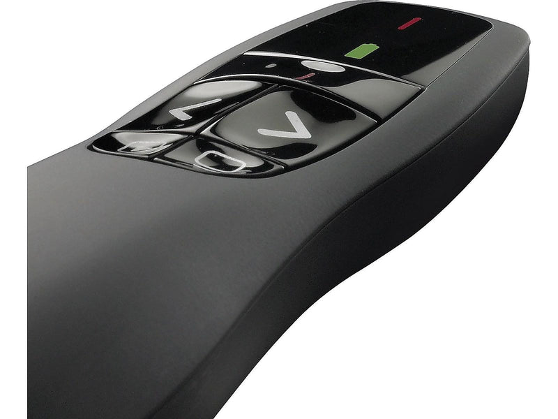 Logitech R400 Presenter w/Laser Pointer, Black (910-001354)
