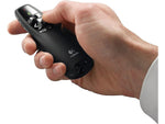 Logitech R400 Presenter w/Laser Pointer, Black (910-001354)