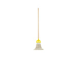 Rubbermaid Invader 60" Wood Wet Mop Handle, Yellow/Natural (FGH116000000)
