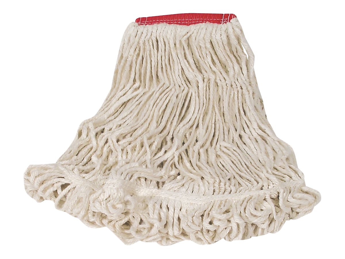 Rubbermaid Super Stitch Mop Head, Tailband (FGD25306WH00)