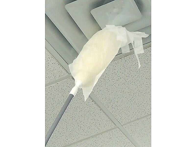 Unger ProDuster Microfiber Refills, White, 50/Pack (DS50Y)