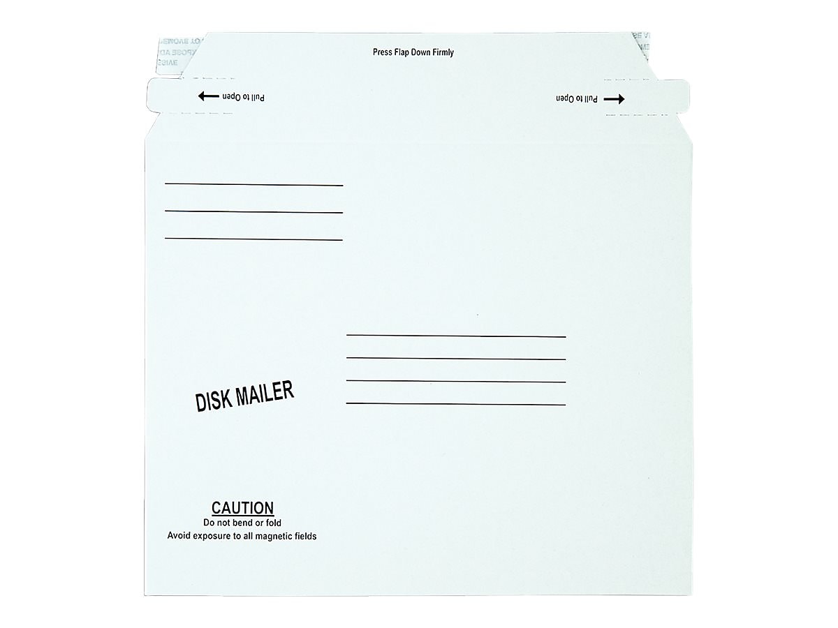 6.06" x 7.5" Self Seal Fiberboard Mailers, CD/DVD, 100/Carton (QUA64117)