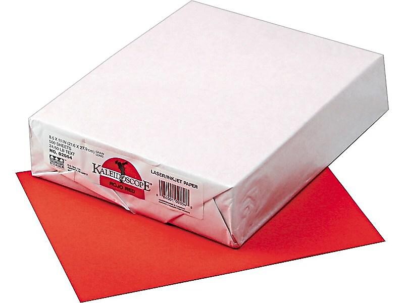 Pacon Multi-Purpose Paper, 8.5"W x 11"L, Red, 500/Ream (102054)