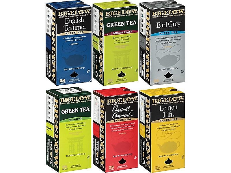 Bigelow Assorted Tea Bags, 168/Carton (15577)
