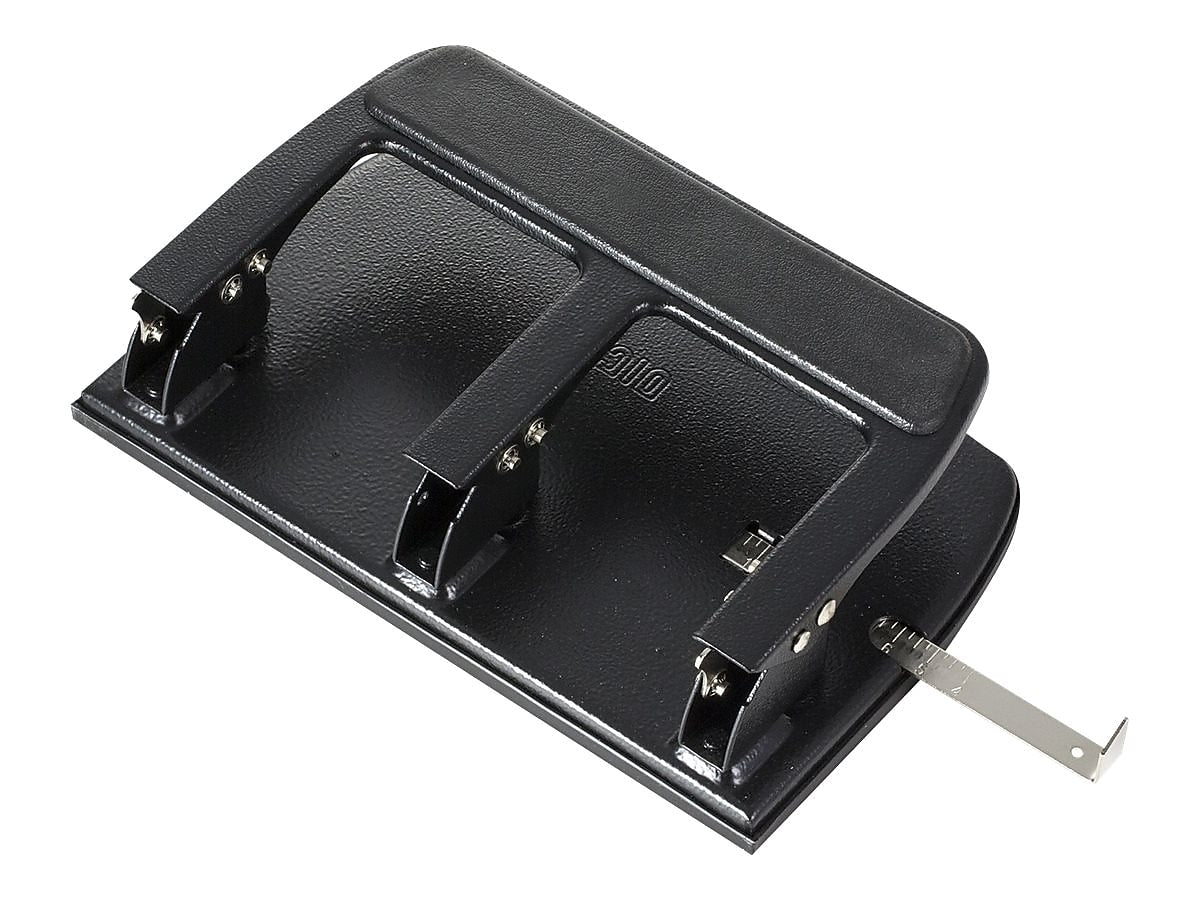 Officemate Heavy Duty  3-Hole Punch with Padded Handle, 40 Sheet Capacity, Black (90089)