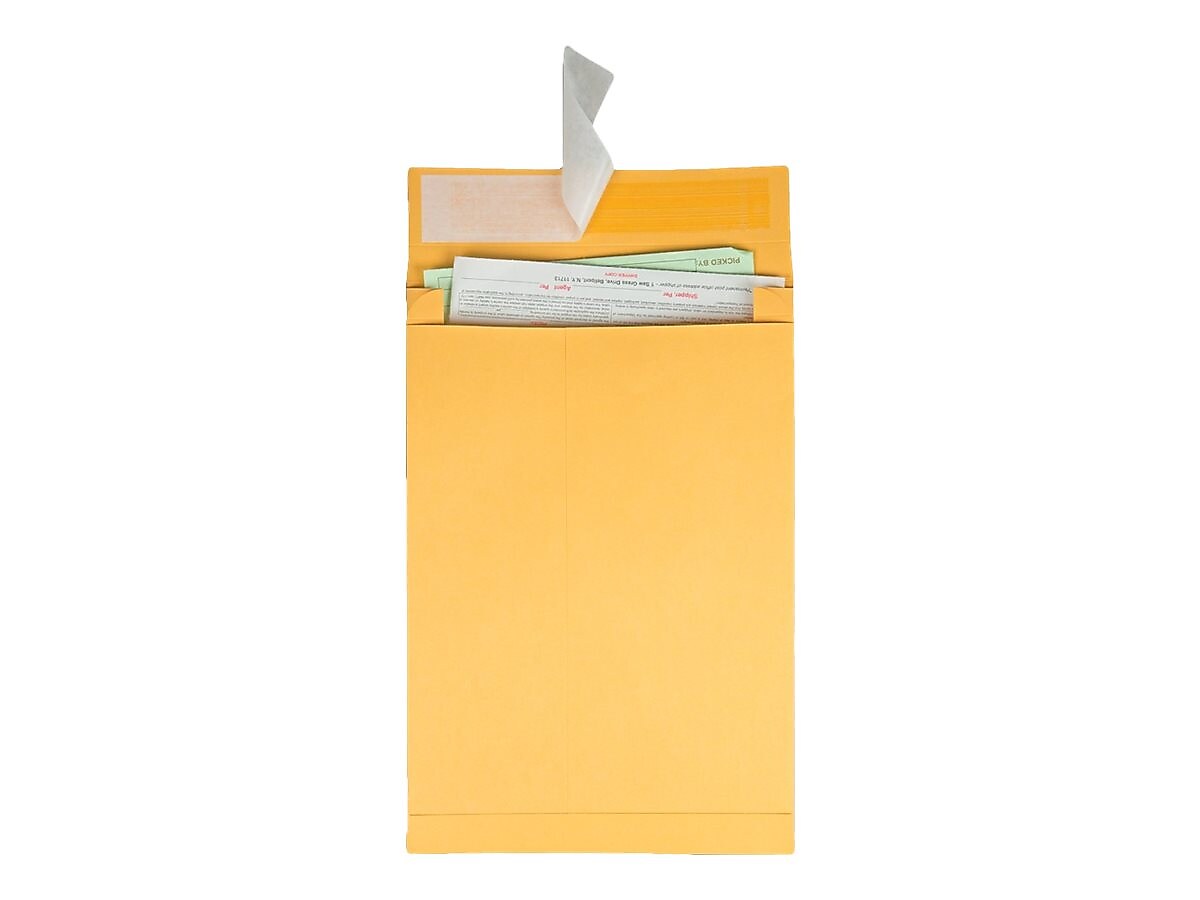 Quality Park Self Seal Kraft Catalog Envelopes, 10"L x 13"H, Brown, 25/Pack (QUA93336)