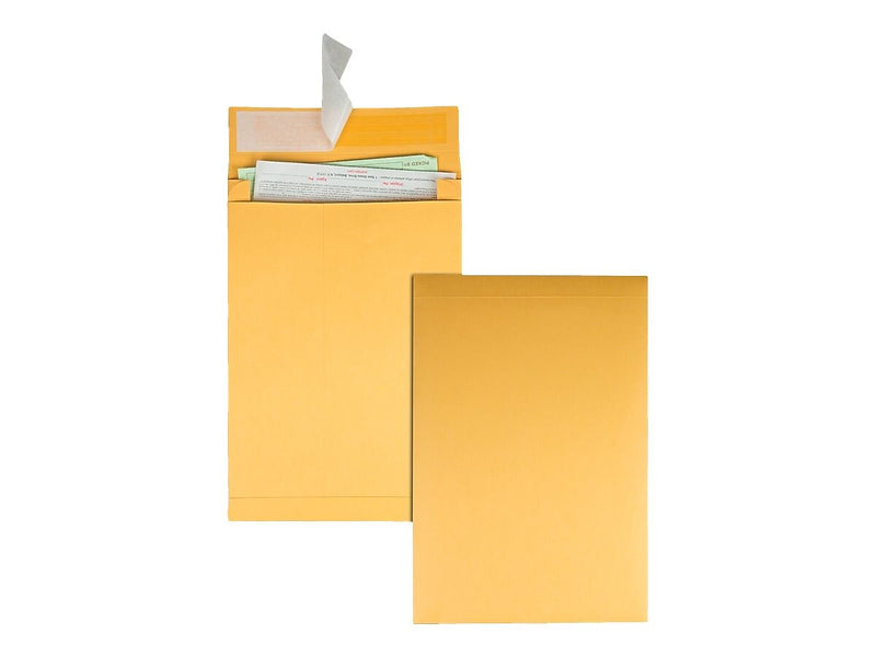 Quality Park Self Seal Kraft Catalog Envelopes, 10"L x 13"H, Brown, 25/Pack (QUA93336)