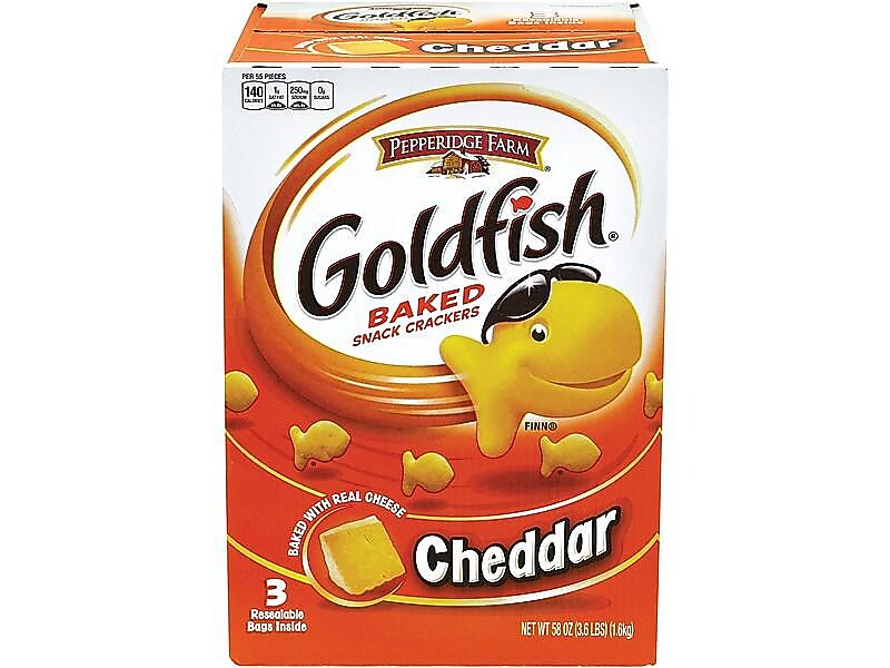 Goldfish Cheddar Crackers, 58 oz., 3 Packs/Box (220-00430)