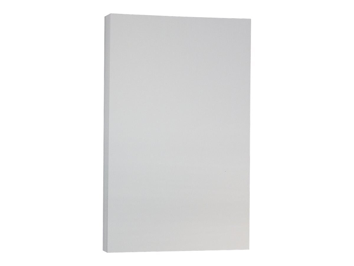 JAM Paper Vellum Bristol 67 lb. Cardstock Paper, 8.5" x 14", Gray Vellum Bristol, 50 Sheets/Pack (16928442)