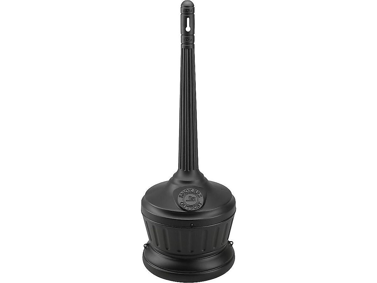 Commercial Zone Smokers' Outpost Standard Outdoor Ash Urn, 4 Gallon, Black (711301)