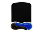 Kensington Duo Gel Mouse Pad/Wrist Rest Combo, Black/Blue (62401)