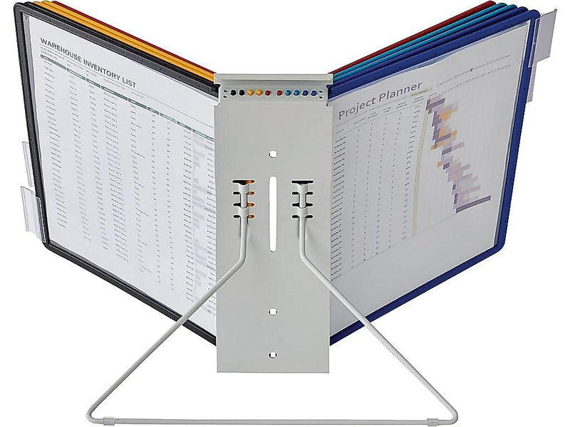 Durable Instaview Document Holder, 8.5" x 11", Veritcal, Table Top, Assorted Colors Plastic (561200)