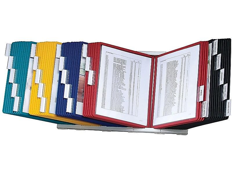 Durable Instaview Document Holder, 8.5" x 11", Veritcal, Table Top, Assorted Colors Plastic (561200)
