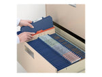 Smead Pressboard Classification Folders, Letter Size, 2 Dividers, Dark Blue, 10/Box (14077)