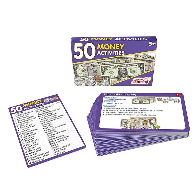Junior Learning 50 Money Activities, Grades 1-5 (JRL336)