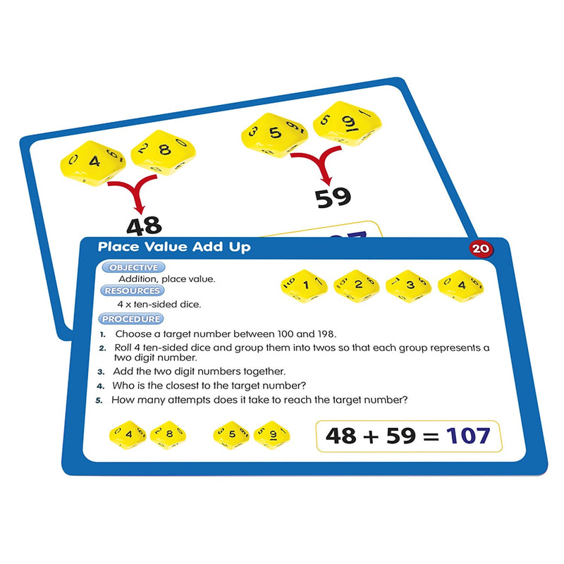Junior Learning 50 Dice Activities, Grades 1-5 (JRL340)
