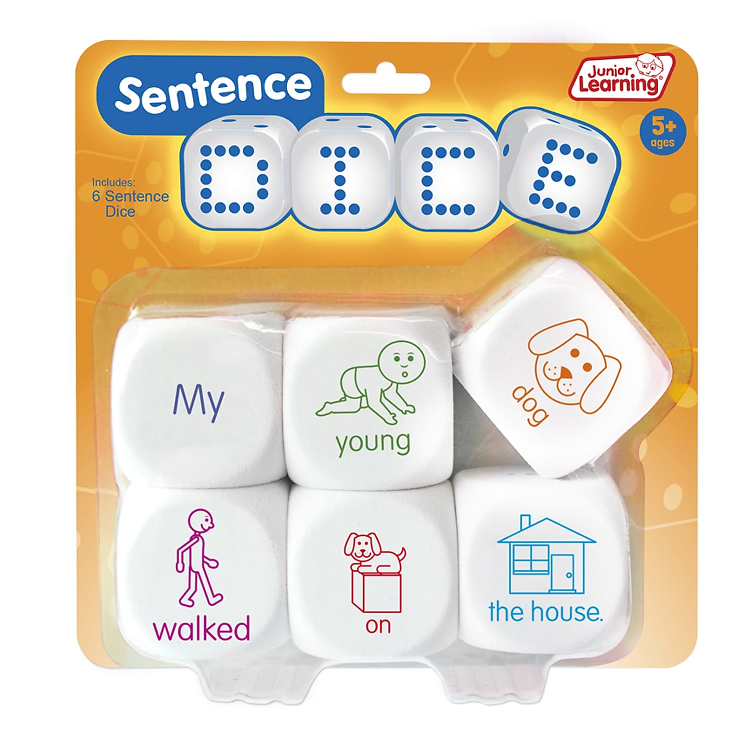 Junior Learning Sentence Dice, Grades 1-5 (JRL530)