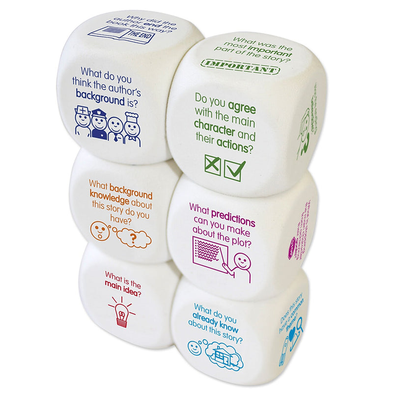 Junior Learning Comprehension Dice, Grades 2-6 (JRL531)