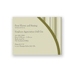 Note Card Invitation 5-1/2 Bar, Flat Card,  4/0, Includes Blank Envelopes, Qty 30