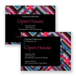 Note Card Invitation 5-1/2 Bar, Flat Card,  4/4, Includes Blank Envelopes, Qty 200