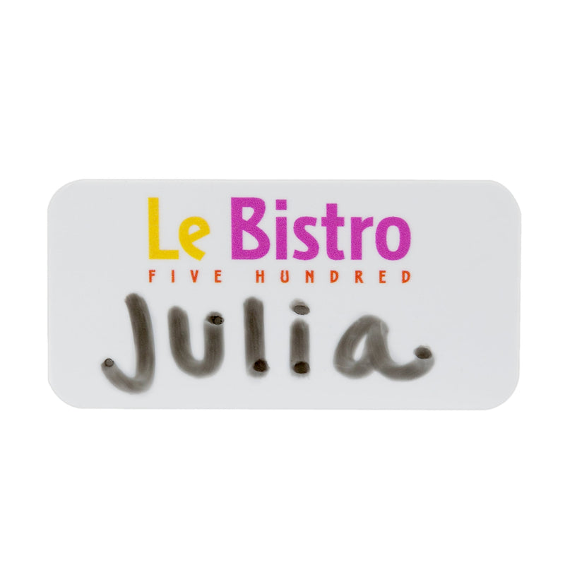 Full Color Erasable Name Badge, 1-1/2" x 3", Qty 1