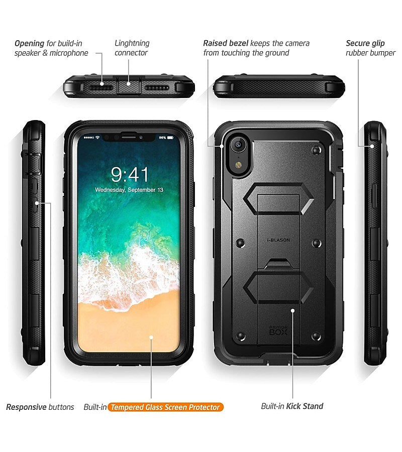 I-Blason Armorbox Black for iPhone XR (IPXR6.1-AB-BLK)