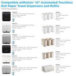 enmotion Hardwound Paper Towels, 1-ply, 800 ft./Roll, 6 Rolls/Carton (89460)