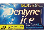 Dentyne Ice Sugar Free Peppermint Gum, 16 Pieces/Pack, 9 Packs/Box (VAM05111)