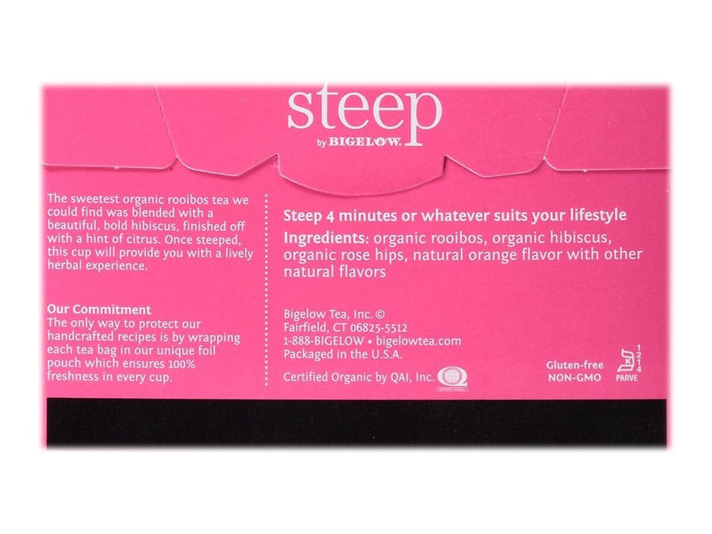 Steep Herbal Tea Bags, 20/Box (17713)