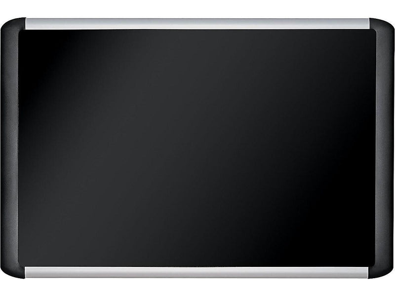 MasterVision MVI Softtouch Fabric Bulletin Board, Black Frame, 3'H x 4'W ( MVI050301 )