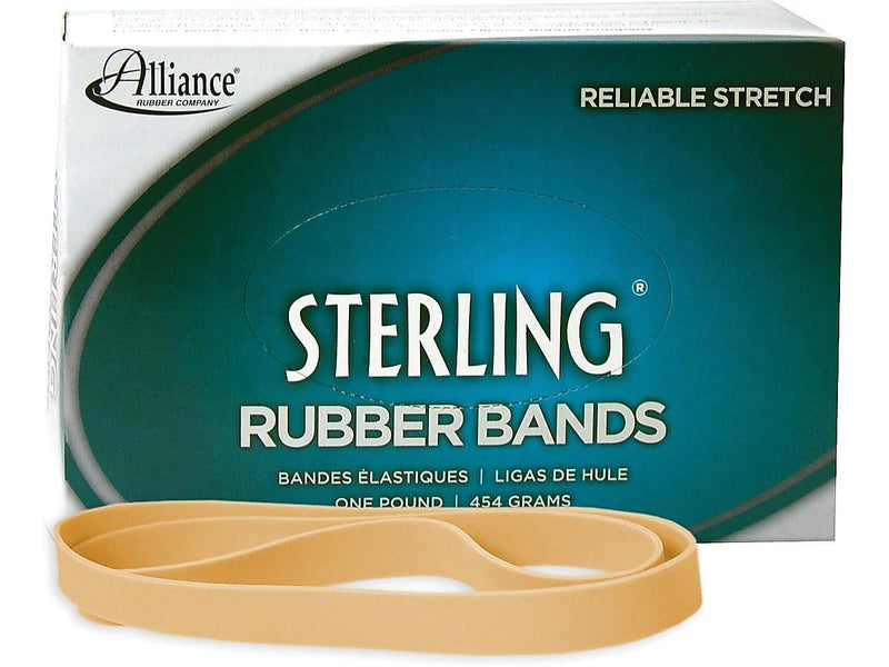 Alliance Sterling Multi-Purpose #107 Rubber Bands, 7" x 5/8", 50/Pack (25075)