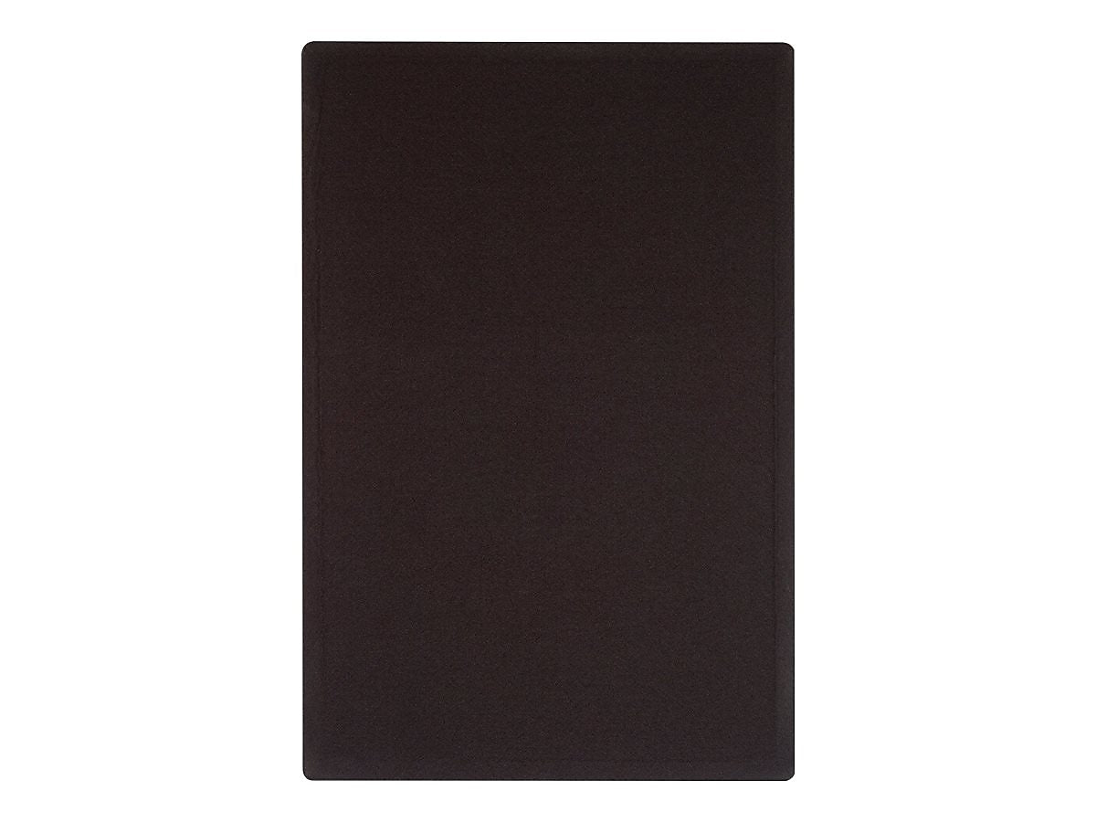 Quartet Oval Office Fabric Bulletin Board, Frameless, 3'H x 4'W (7684BK)