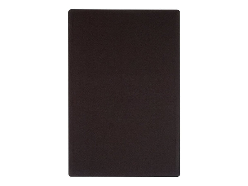 Quartet Oval Office Fabric Bulletin Board, Frameless, 3'H x 4'W (7684BK)