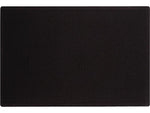 Quartet Oval Office Fabric Bulletin Board, Frameless, 3'H x 4'W (7684BK)