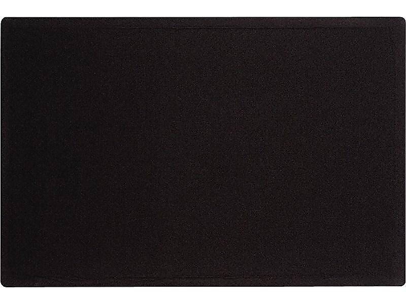 Quartet Oval Office Fabric Bulletin Board, Frameless, 3'H x 4'W (7684BK)