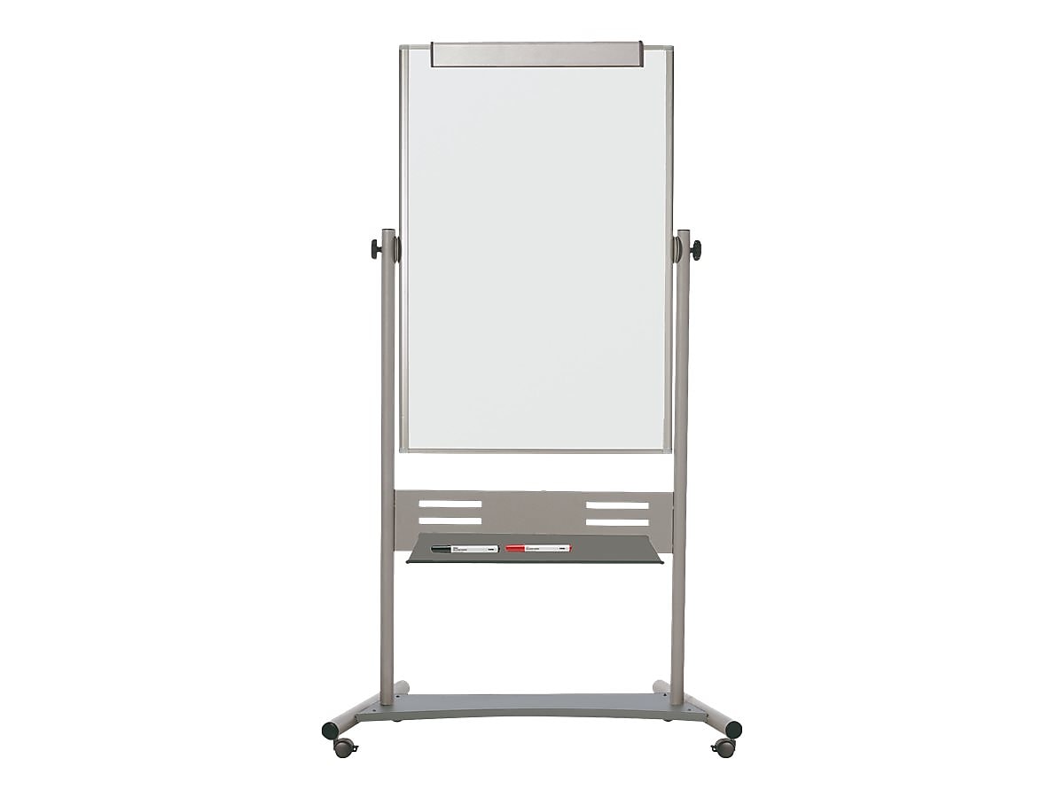 MasterVision Evolution Lacquered Steel Dry-Erase Whiteboard, Aluminum Frame, 4' x 3' (BVCQR5203)