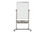 MasterVision Evolution Lacquered Steel Dry-Erase Whiteboard, Aluminum Frame, 4' x 3' (BVCQR5203)