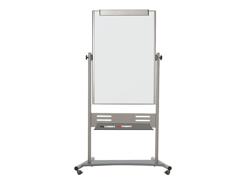 MasterVision Evolution Lacquered Steel Dry-Erase Whiteboard, Aluminum Frame, 4' x 3' (BVCQR5203)