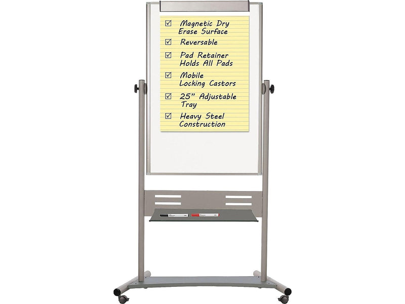 MasterVision Evolution Lacquered Steel Dry-Erase Whiteboard, Aluminum Frame, 4' x 3' (BVCQR5203)