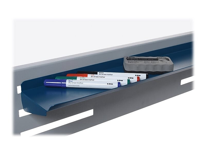 MasterVision Evolution Lacquered Steel Dry-Erase Whiteboard, Aluminum Frame, 4' x 3' (BVCQR5203)