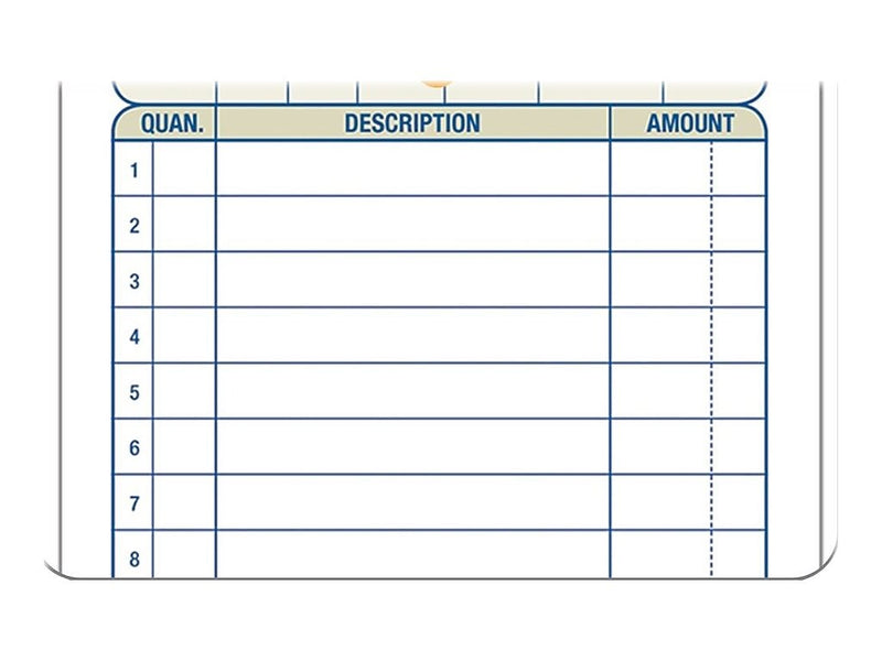 Adams 2-Part Carbonless Sales Orders, 7.19"L x 3.34"W, 50 Sets/Book (DC3705)
