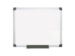 Bi-Office Maya Lacquered Steel Dry-Erase Whiteboard, Anodized Aluminum Frame, 3' x 2' (MA0307170)